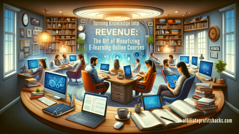 Turning Knowledge into Revenue: The Art of Monetizing E-Learning Online Courses