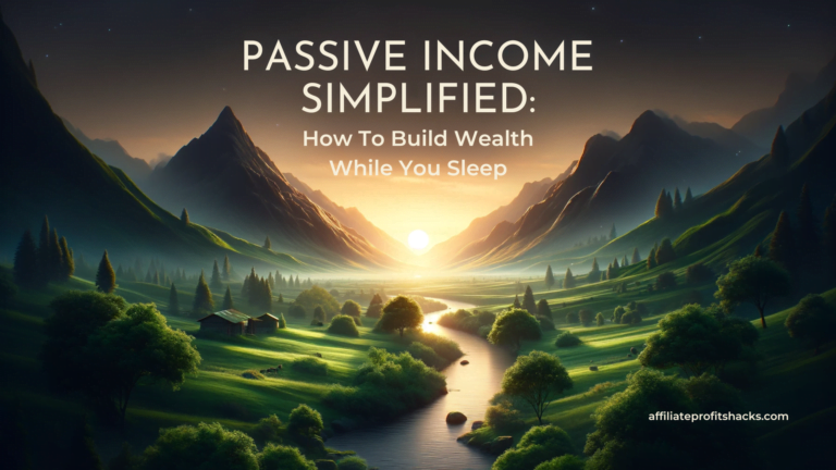 Passive Income Simplified: How to Build Wealth While You Sleep