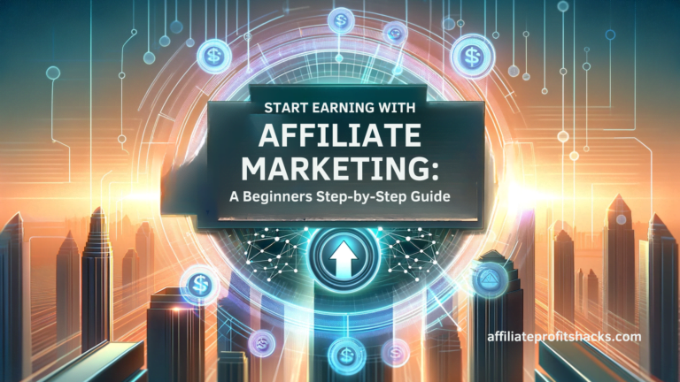Start Earning with Affiliate Marketing: A Beginner’s Step-by-Step Guide