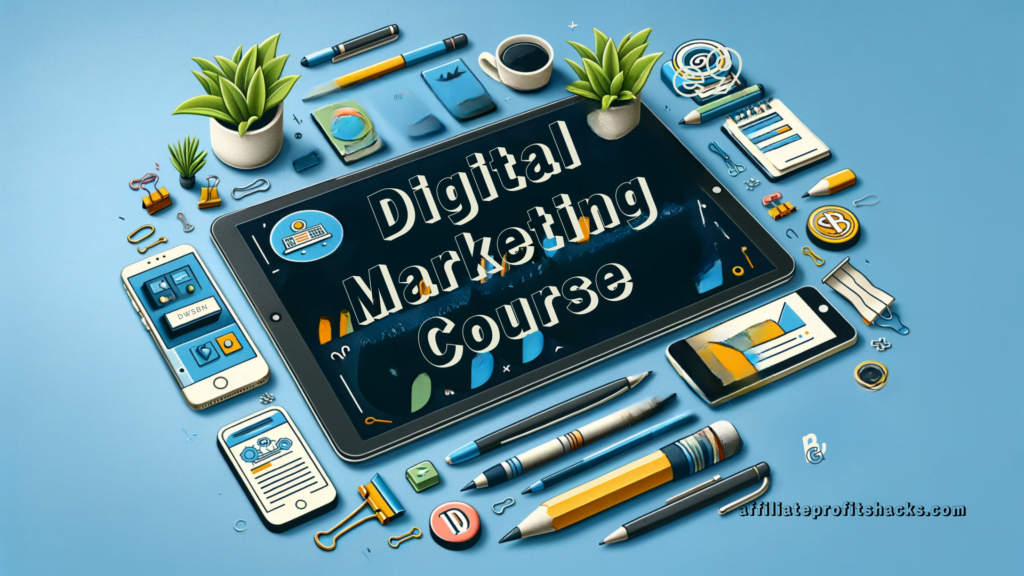 "A person browsing digital marketing course options on a laptop"