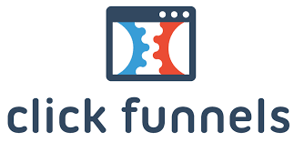A logo for ClickFunnels, a software company that helps businesses create sales funnels.